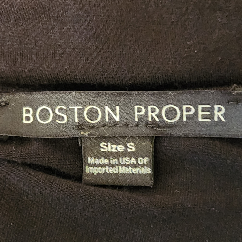 Boston Proper Black Knit Dolman Sleeve Dress Size Small - Picture 7 of 10